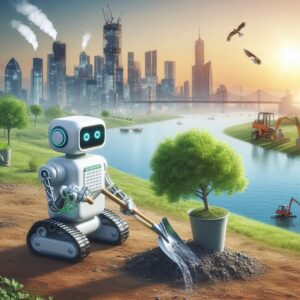 Illustration for the future of green technologies