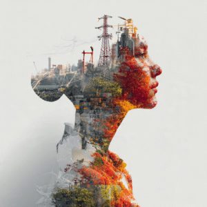 Technological convergence illustration