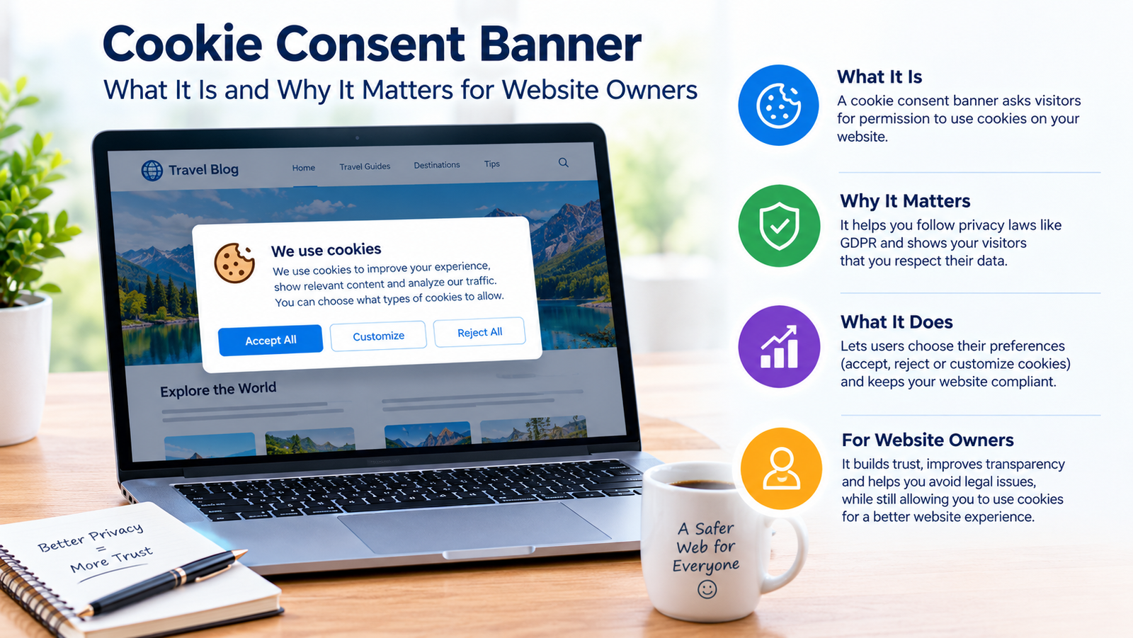 Cookie consent banner explained for website owners